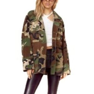 Planet Blue Upcycled Jacket Camo U.S. Army Payton